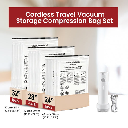 Gorgeousbb Cordless Vacuum Storage Compression Bag Set