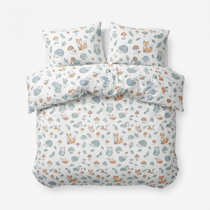 Harbor Bloom “Forest Friends” Kids Comforter Set (Queen), 3-Piece