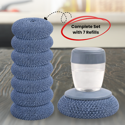 Gorgeousbb All-in-One Comfort Hold Dish Scrub with Soap Control Set
