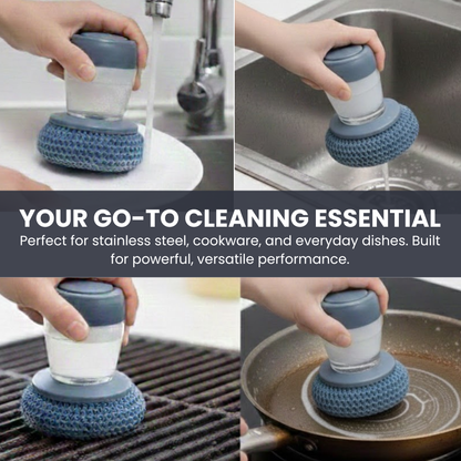 Gorgeousbb All-in-One Comfort Hold Dish Scrub with Soap Control Set