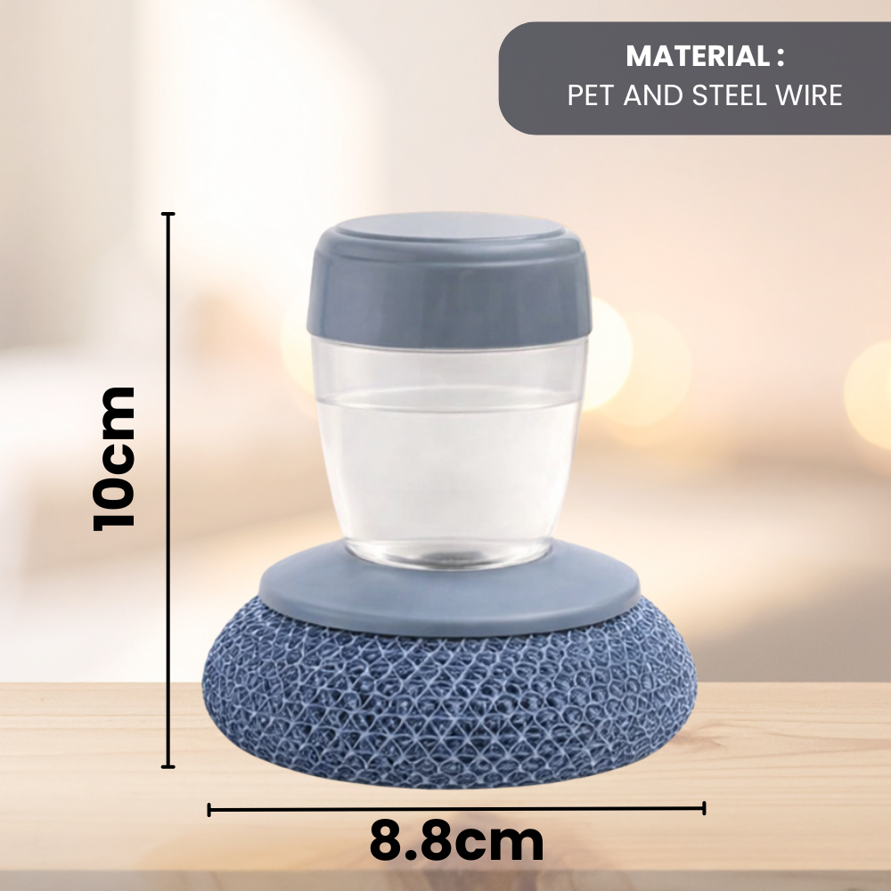 Gorgeousbb All-in-One Comfort Hold Dish Scrub with Soap Control Set