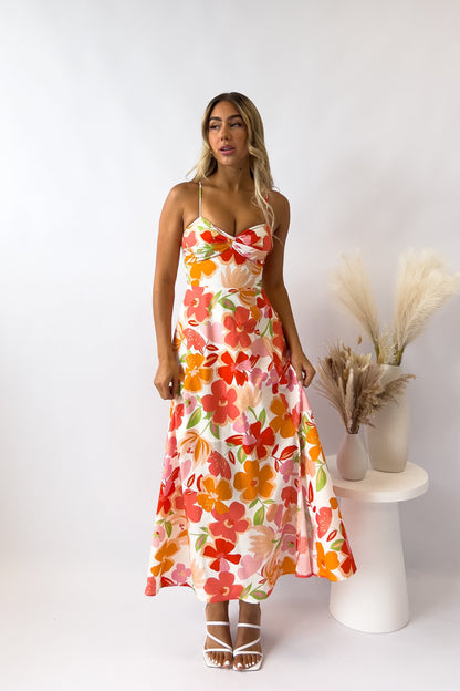 Clara Floral Midi Dress