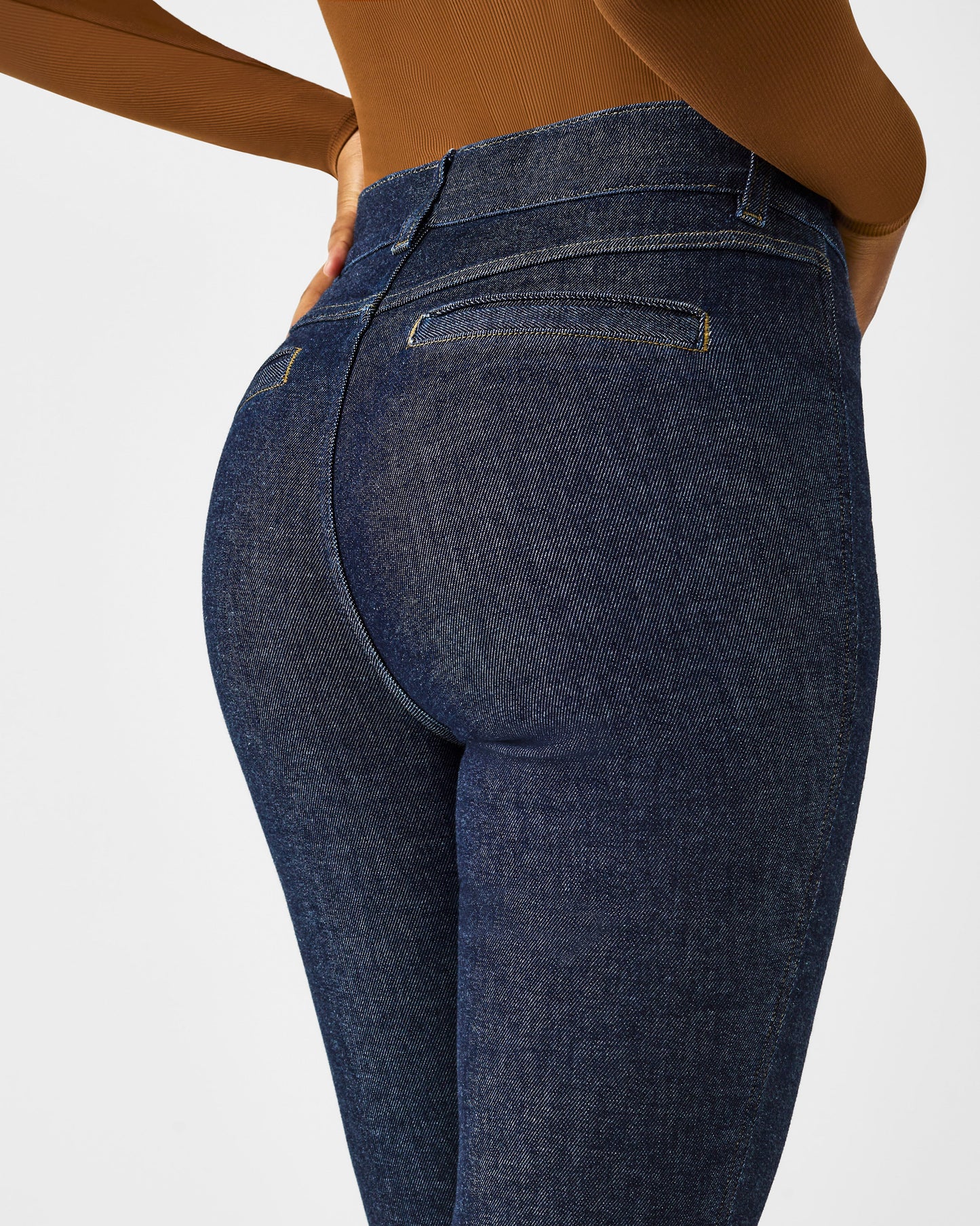 Pintuck Flare Jeans