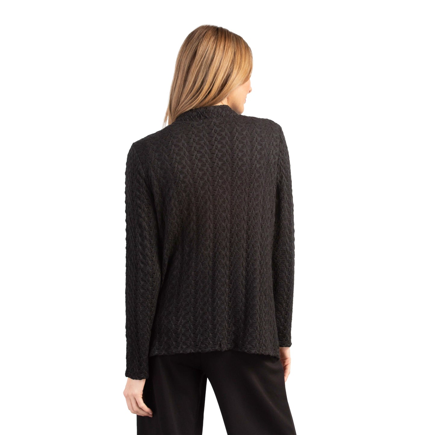 Habitat Cobblestone Knit Pocket Cardigan in Black