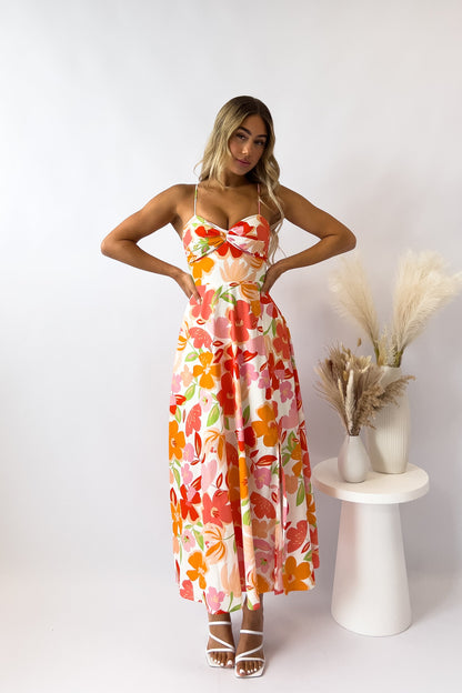 Clara Floral Midi Dress