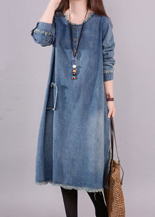 Denim Long sleeve Dress