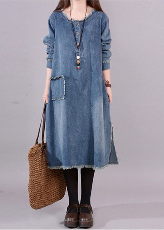 Denim Long sleeve Dress