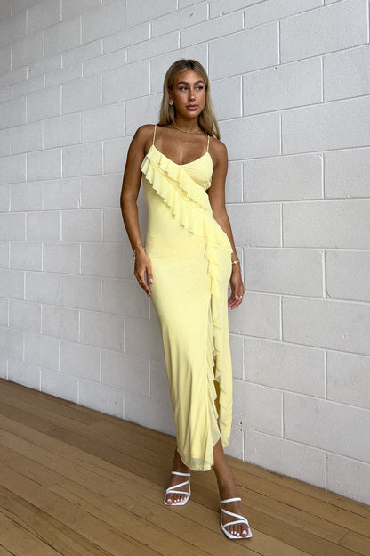 Abigail Midi Dress - Yellow