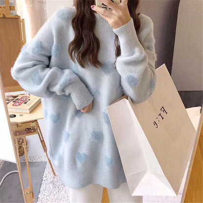 Love sweater rend gentle studen sweater jacket