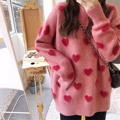 Love sweater rend gentle studen sweater jacket