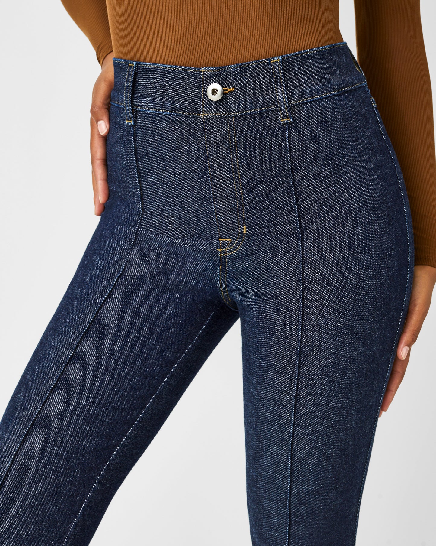 Pintuck Flare Jeans