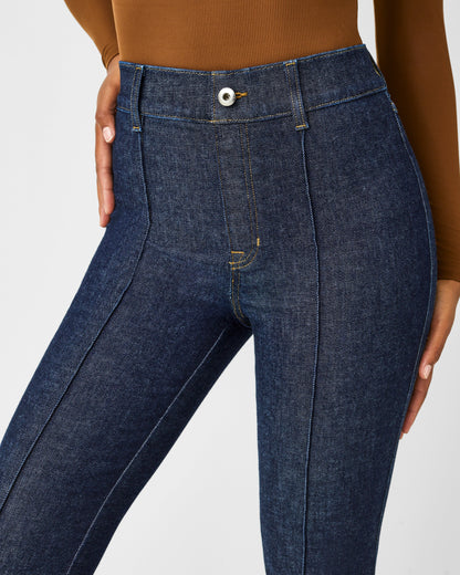 Pintuck Flare Jeans