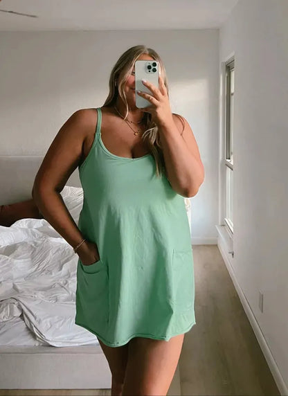 Summer Wide Mini Dress